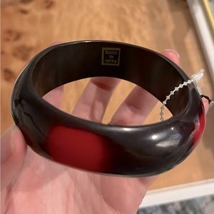 2 for 12 Jewelry!! Black and Red Chunky Resin Bangle Bracelet